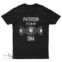 Scottish Paterson It's In My DNA Family Crest DNA In Me Tartan T Shirt Scottish Plaid Tartan Plaid - ScotsTee - scotstee.com