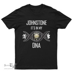 Scottish Johnstone It's In My DNA Family Crest DNA In Me Tartan T Shirt Scottish Plaid Tartan Plaid - ScotsTee - scotstee.com