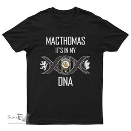 Scottish MacThomas It's In My DNA Family Crest DNA In Me Tartan T Shirt Scottish Plaid Tartan Plaid - ScotsTee - scotstee.com