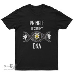 Scottish Pringle It's In My DNA Family Crest DNA In Me Tartan T Shirt Scottish Plaid Tartan Plaid - ScotsTee - scotstee.com