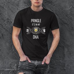 Scottish Pringle It's In My DNA Family Crest DNA In Me Tartan T Shirt Scottish Plaid Tartan Plaid - ScotsTee - scotstee.com