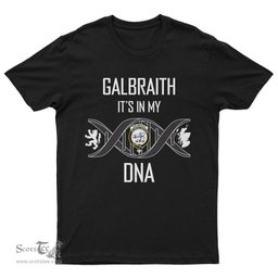 Scottish Galbraith It's In My DNA Family Crest DNA In Me Tartan T Shirt Scottish Plaid Tartan Plaid - ScotsTee - scotstee.com