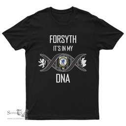 Scottish Forsyth It's In My DNA Family Crest DNA In Me Tartan T Shirt Scottish Plaid Tartan Plaid - ScotsTee - scotstee.com