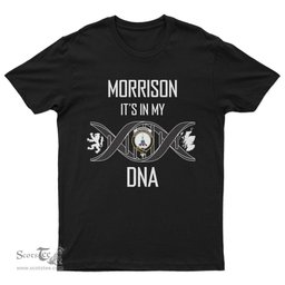 Scottish Morrison It's In My DNA Family Crest DNA In Me Tartan T Shirt Scottish Plaid Tartan Plaid - ScotsTee - scotstee.com