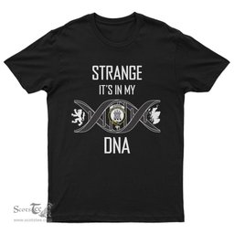 Scottish Strange It's In My DNA Family Crest DNA In Me Tartan T Shirt Scottish Plaid Tartan Plaid - ScotsTee - scotstee.com