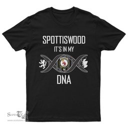 Scottish Spottiswood It's In My DNA Family Crest DNA In Me Tartan T Shirt Scottish Plaid Tartan Plaid - ScotsTee - scotstee.com