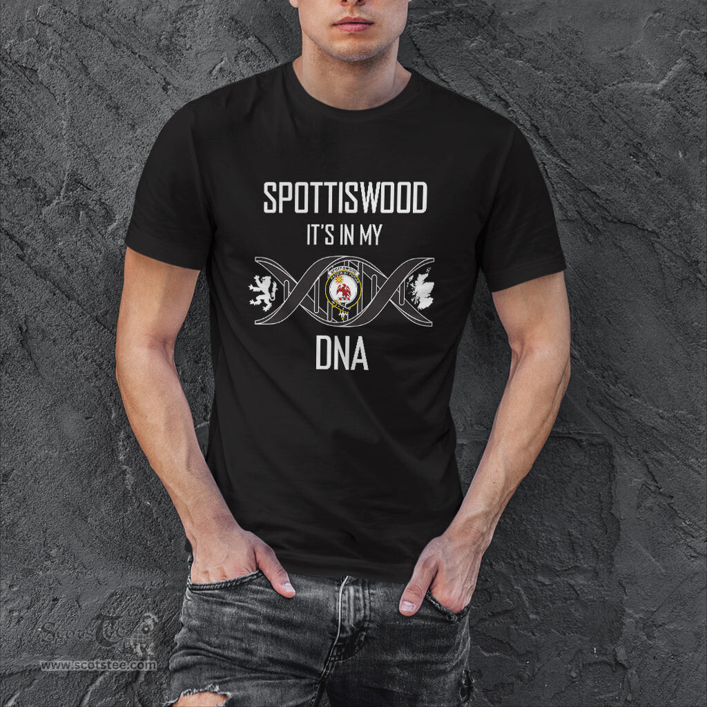 Scottish Spottiswood It's In My DNA Family Crest DNA In Me Tartan T Shirt Scottish Plaid Tartan Plaid - ScotsTee - scotstee.com