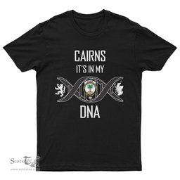Scottish Cairns It's In My DNA Family Crest DNA In Me Tartan T Shirt Scottish Plaid Tartan Plaid - ScotsTee - scotstee.com