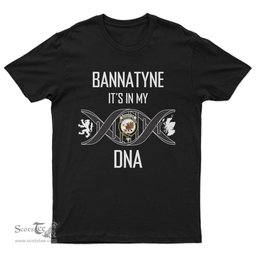 Scottish Bannatyne It's In My DNA Family Crest DNA In Me Tartan T Shirt Scottish Plaid Tartan Plaid - ScotsTee - scotstee.com