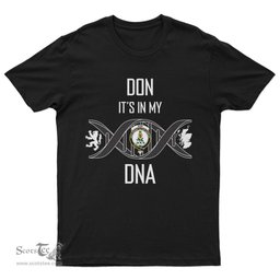 Scottish Don It's In My DNA Family Crest DNA In Me Tartan T Shirt Scottish Plaid Tartan Plaid - ScotsTee - scotstee.com
