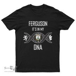 Scottish Ferguson It's In My DNA Family Crest DNA In Me Tartan T Shirt Scottish Plaid Tartan Plaid - ScotsTee - scotstee.com