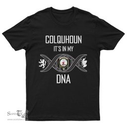 Scottish Colquhoun It's In My DNA Family Crest DNA In Me Tartan T Shirt Scottish Plaid Tartan Plaid - ScotsTee - scotstee.com