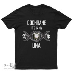 Scottish Cochrane It's In My DNA Family Crest DNA In Me Tartan T Shirt Scottish Plaid Tartan Plaid - ScotsTee - scotstee.com