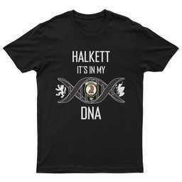 Scottish Halkett It's In My DNA Family Crest DNA In Me Tartan T Shirt Scottish Plaid Tartan Plaid - ScotsTee - scotstee.com