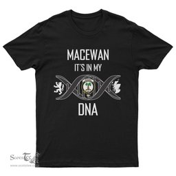 Scottish MacEwan It's In My DNA Family Crest DNA In Me Tartan T Shirt Scottish Plaid Tartan Plaid - ScotsTee - scotstee.com