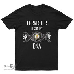 Scottish Forrester It's In My DNA Family Crest DNA In Me Tartan T Shirt Scottish Plaid Tartan Plaid - ScotsTee - scotstee.com