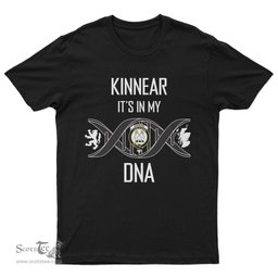 Scottish Kinnear It's In My DNA Family Crest DNA In Me Tartan T Shirt Scottish Plaid Tartan Plaid - ScotsTee - scotstee.com