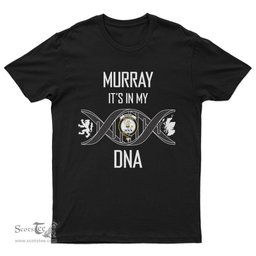 Scottish Murray It's In My DNA Family Crest DNA In Me Tartan T Shirt Scottish Plaid Tartan Plaid - ScotsTee - scotstee.com