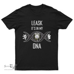 Scottish Leask It's In My DNA Family Crest DNA In Me Tartan T Shirt Scottish Plaid Tartan Plaid - ScotsTee - scotstee.com