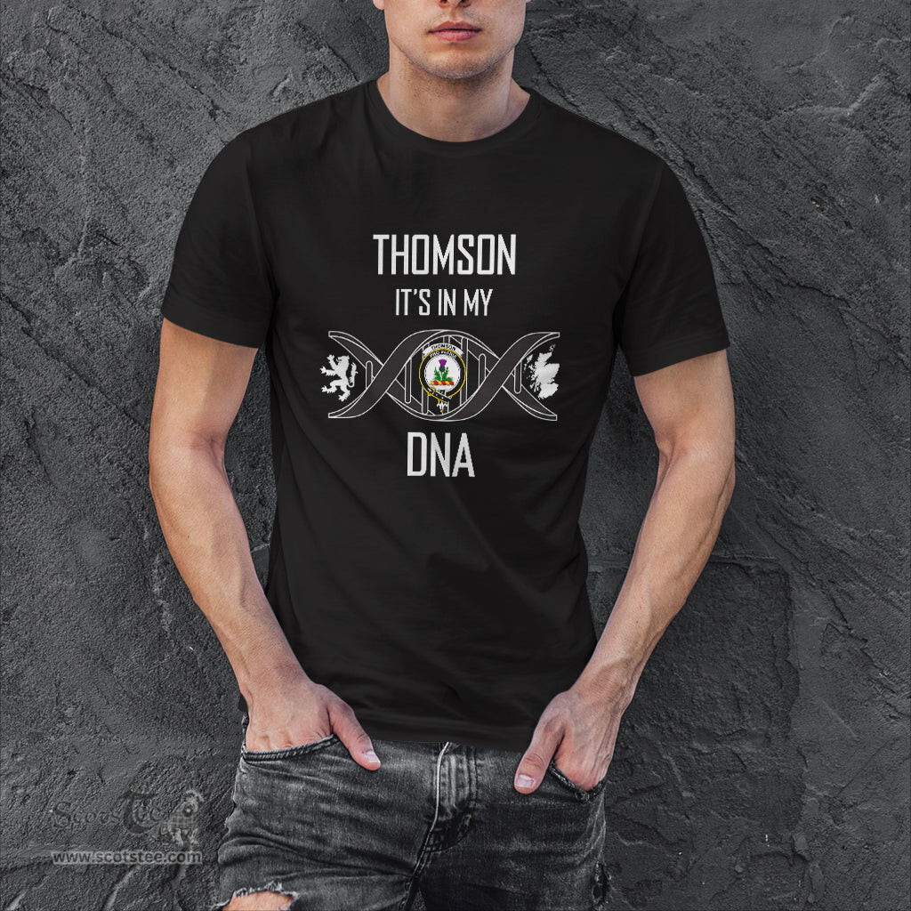 Scottish Thomson It's In My DNA Family Crest DNA In Me Tartan T Shirt Scottish Plaid Tartan Plaid - ScotsTee - scotstee.com