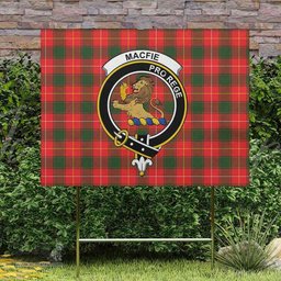 Scottish MacFie (of Dreghorn) Clan Tartan Yard Sign - Crest Classic  Scottish Plaid Tartan Plaid