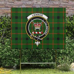 Scottish Lennox (Lennox Kincaid) Clan Tartan Yard Sign - Crest Classic  Scottish Plaid Tartan Plaid