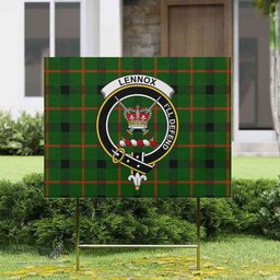 Scottish Lennox (Lennox Kincaid) Clan Tartan Yard Sign - Crest Classic  Scottish Plaid Tartan Plaid