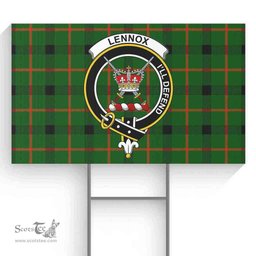 Scottish Lennox (Lennox Kincaid) Clan Tartan Yard Sign - Crest Classic  Scottish Plaid Tartan Plaid