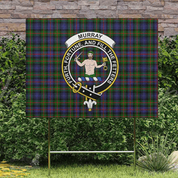 Scottish Murray (of Atholl) Clan Tartan Yard Sign - Crest Classic  Scottish Plaid Tartan Plaid