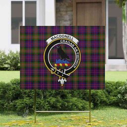 Scottish MacDonell of Glengarry Clan Tartan Yard Sign - Crest Classic  Scottish Plaid Tartan Plaid