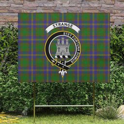 Scottish Strange (or Strang) Clan Tartan Yard Sign - Crest Classic  Scottish Plaid Tartan Plaid