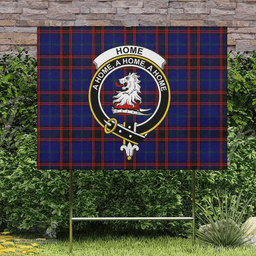 Scottish Home (or Hume) Clan Tartan Yard Sign - Crest Classic  Scottish Plaid Tartan Plaid