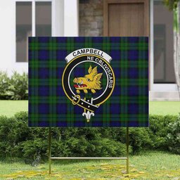 Scottish Campbell of Breadalbane Clan Tartan Yard Sign - Crest Classic  Scottish Plaid Tartan Plaid