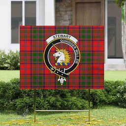 Scottish Stewart (of Appin) Clan Tartan Yard Sign - Crest Classic  Scottish Plaid Tartan Plaid