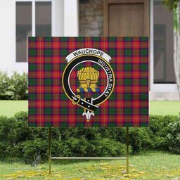 Scottish Wauchope (or Waugh) Clan Tartan Yard Sign - Crest Classic  Scottish Plaid Tartan Plaid