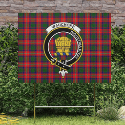 Scottish Wauchope (or Waugh) Clan Tartan Yard Sign - Crest Classic  Scottish Plaid Tartan Plaid