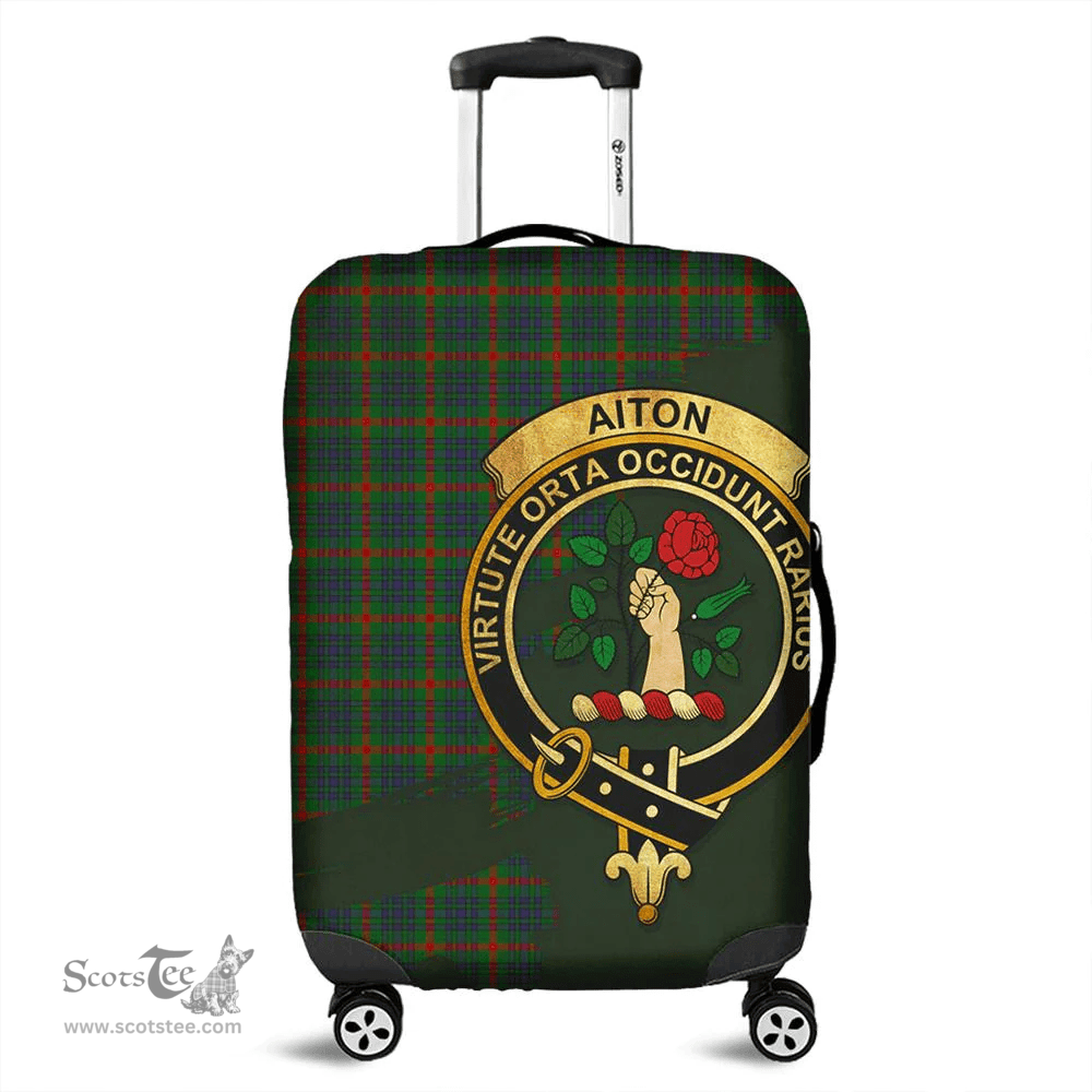 Looking for Scottish Aiton Clan Tartan Luggage Cover - Crest Oldest Style? Check out our collection of Tartan Luggage Covers! Shop now at Scottishplaid.co!