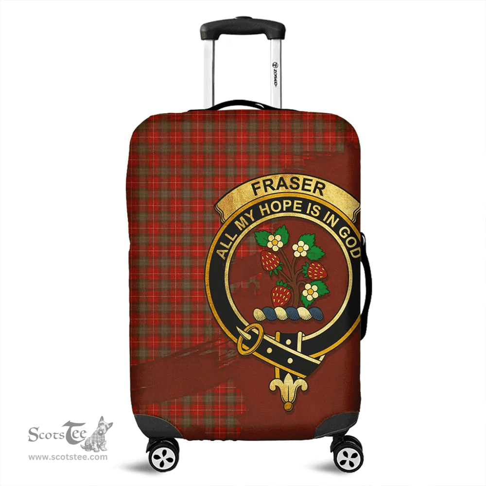 Looking for Scottish Fraser Weathered Clan Tartan Luggage Cover - Crest Oldest Style? Check out our collection of Tartan Luggage Covers! Shop now at Scottishplaid.co!