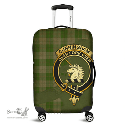 Looking for Scottish Cunningham Dress Green Dancers Clan Tartan Luggage Cover - Crest Oldest Style? Check out our collection of Tartan Luggage Covers! Shop now at Scottishplaid.co!