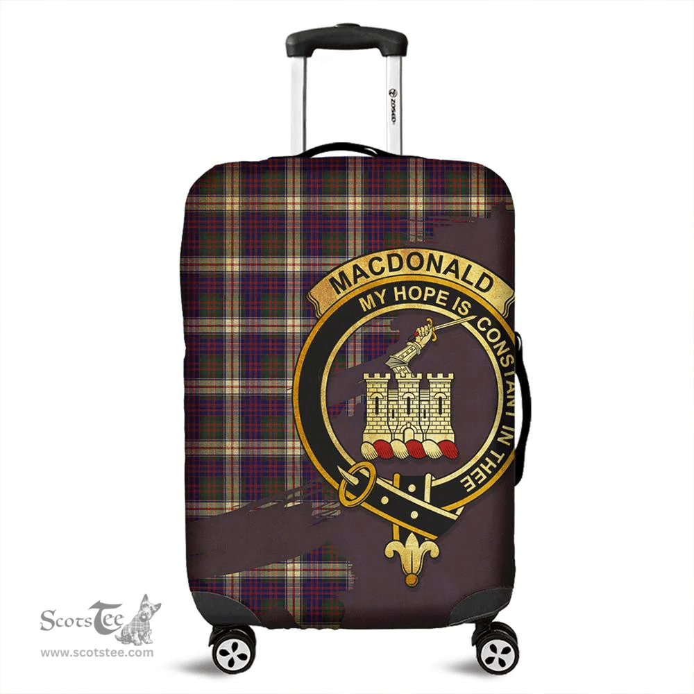 Looking for Scottish MacDonald Dress Modern Clan Tartan Luggage Cover - Crest Oldest Style? Check out our collection of Tartan Luggage Covers! Shop now at Scottishplaid.co!