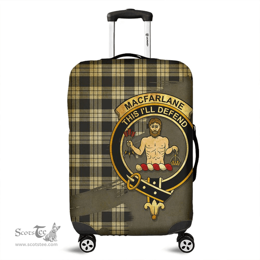 Looking for Scottish MacFarlane Black & White Ancient Clan Tartan Luggage Cover - Crest Oldest Style? Check out our collection of Tartan Luggage Covers! Shop now at Scottishplaid.co!