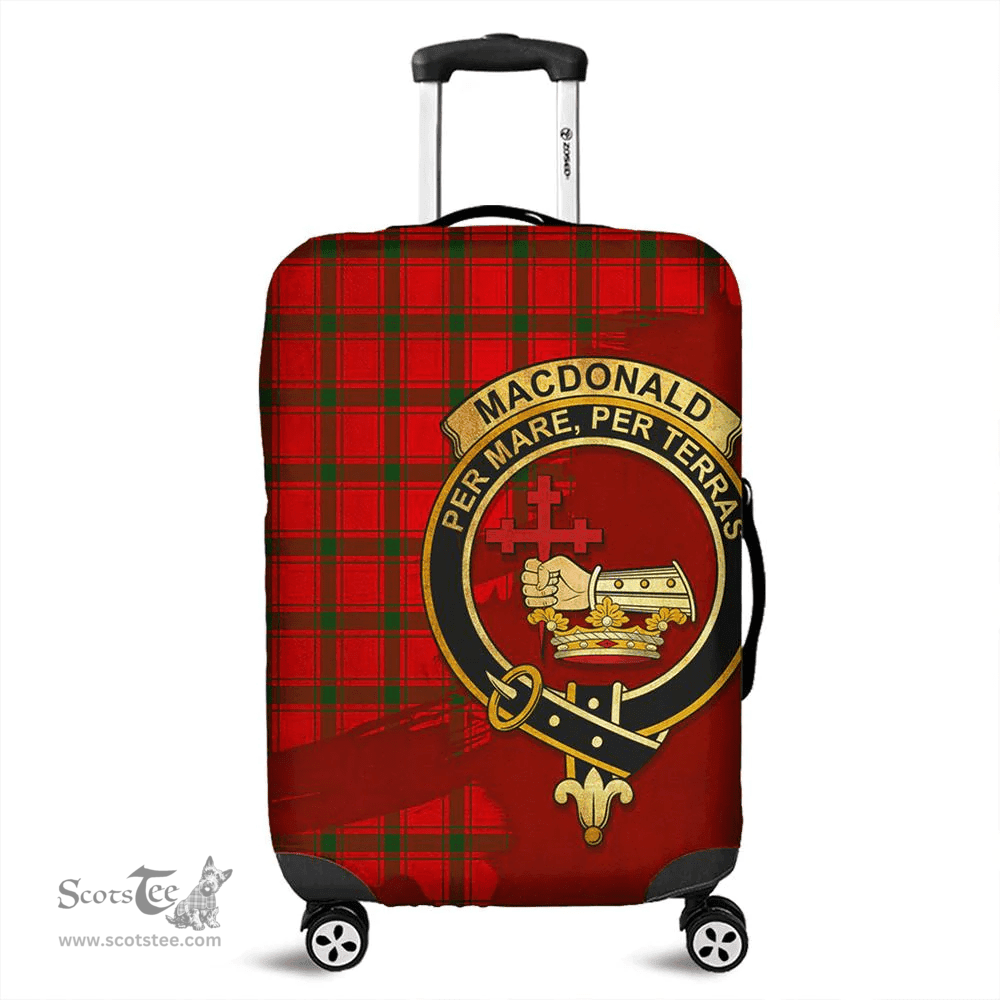 Looking for Scottish MacDonald of Sleat Clan Tartan Luggage Cover - Crest Oldest Style? Check out our collection of Tartan Luggage Covers! Shop now at Scottishplaid.co!