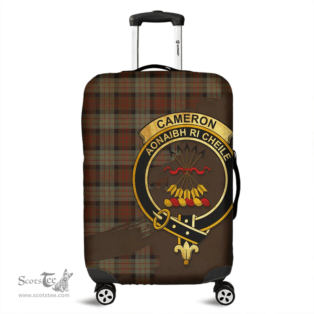 Looking for Scottish Cameron of Erracht Weathered Clan Tartan Luggage Cover - Crest Oldest Style? Check out our collection of Tartan Luggage Covers! Shop now at Scottishplaid.co!