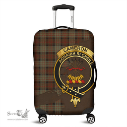 Looking for Scottish Cameron of Erracht Weathered Clan Tartan Luggage Cover - Crest Oldest Style? Check out our collection of Tartan Luggage Covers! Shop now at Scottishplaid.co!