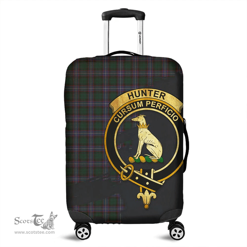 Looking for Scottish Hunter Modern Clan Tartan Luggage Cover - Crest Oldest Style? Check out our collection of Tartan Luggage Covers! Shop now at Scottishplaid.co!