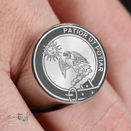 Scottish Spottiswood Clan Tartan Ring -  Engraved Signet Scottish Plaid Tartan Plaid