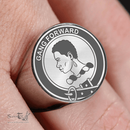 Scottish Stirling (of Keir) Clan Tartan Ring -  Engraved Signet Scottish Plaid Tartan Plaid