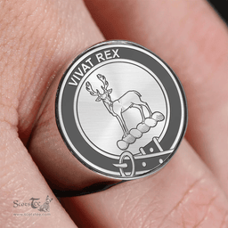 Scottish MacCorquodale Clan Tartan Ring -  Engraved Signet Scottish Plaid Tartan Plaid