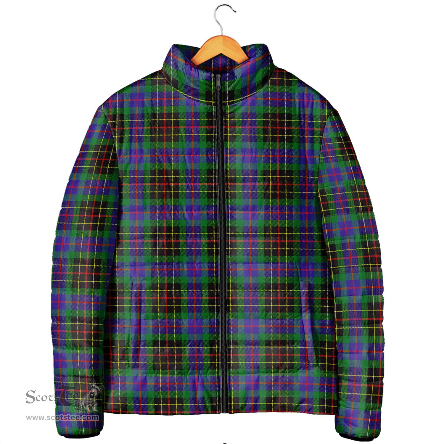 Scottish Brodie Hunting Modern Clan Tartan Padded Jacket - Tartan Plaid Jacket Scotstee Shop - Tartan Plaid - scotstee.com