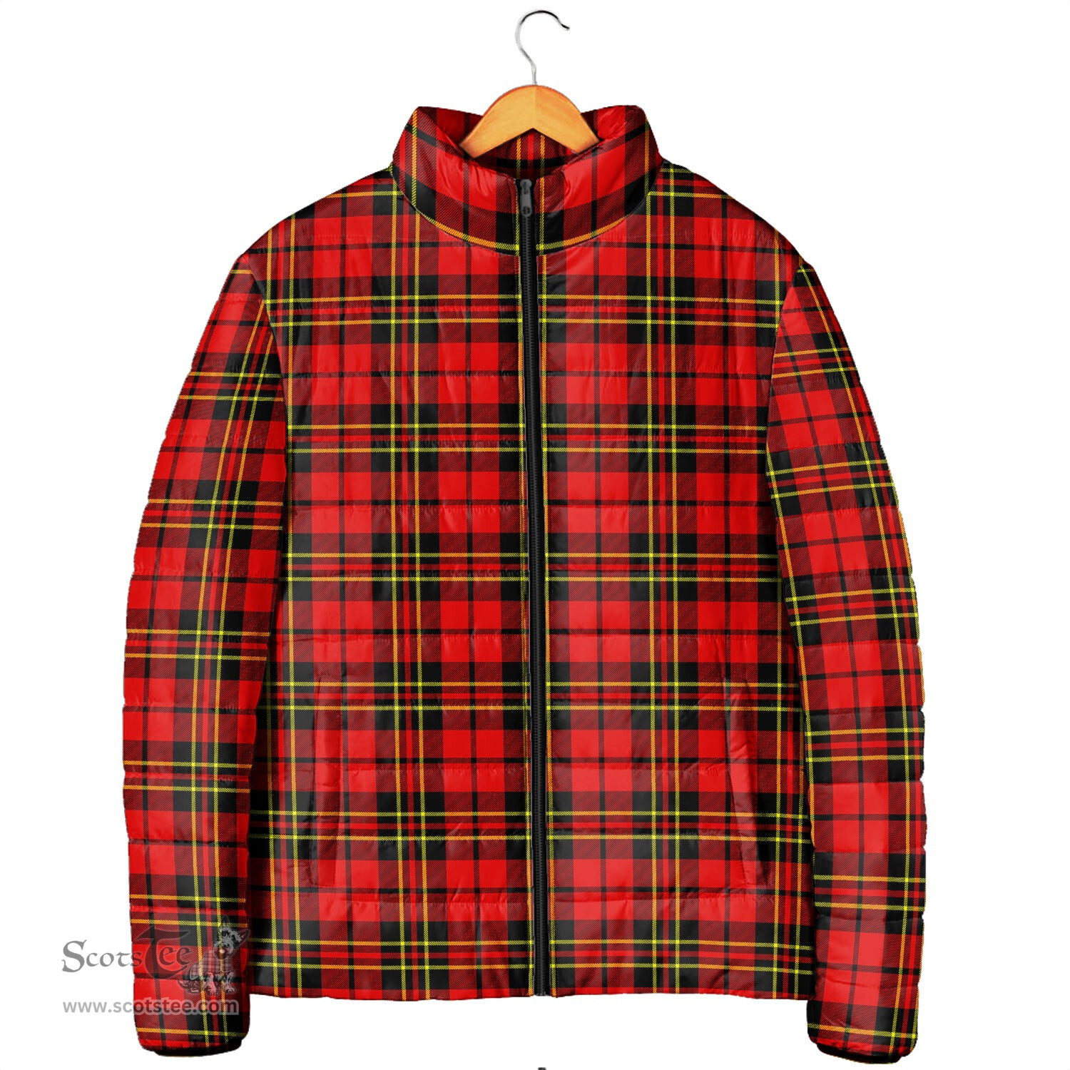 Scottish Brodie Modern Clan Tartan Padded Jacket - Tartan Plaid Jacket Scotstee Shop - Tartan Plaid - scotstee.com
